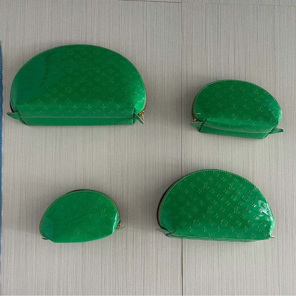 Green Semi-Circle Pouch Set - Picture 14 of 15